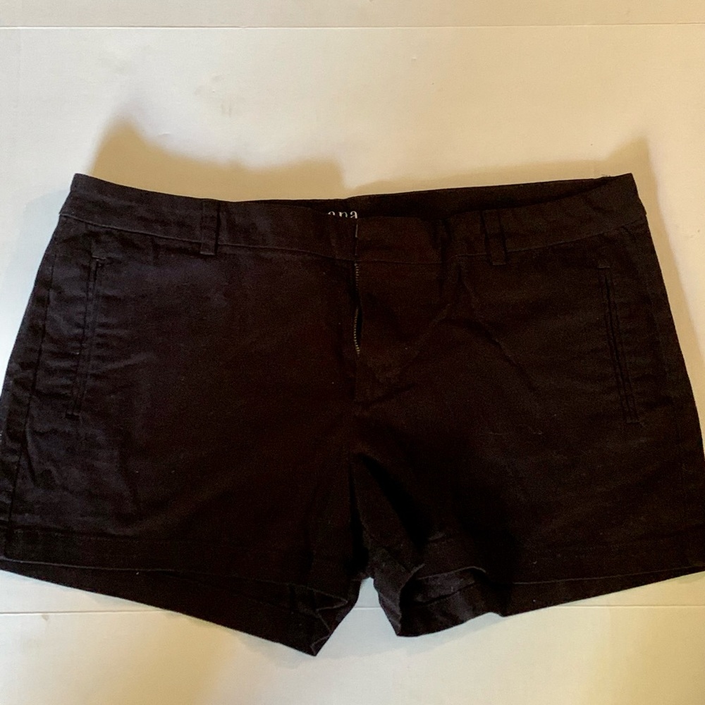 a.n.a brand black twill shorts size 18